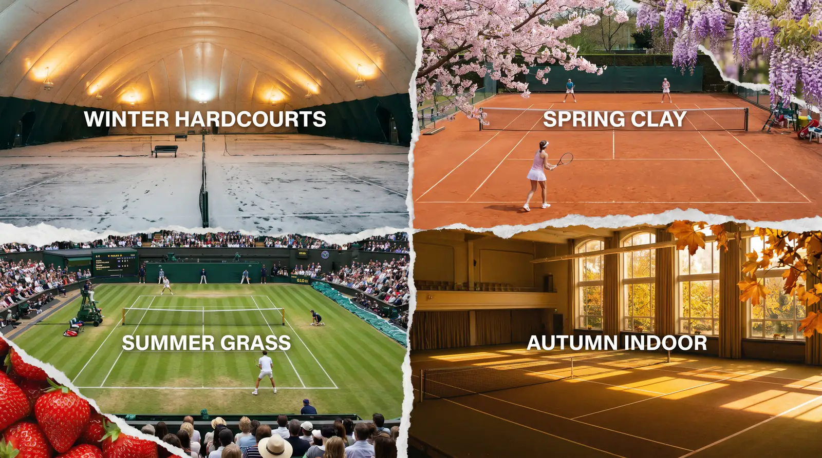ATP calendar showing surface rotation through clay, grass and hard court seasons