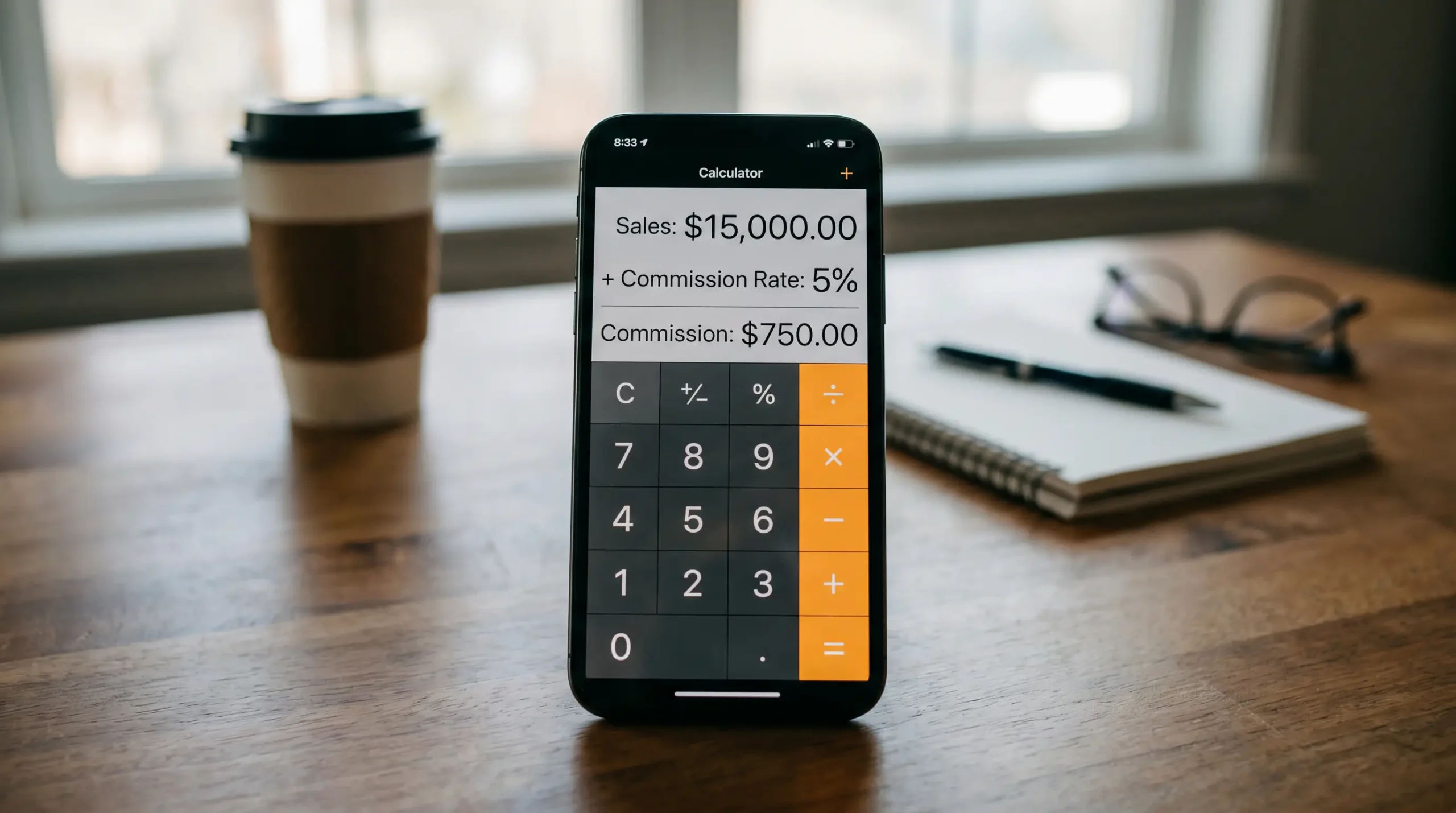 Exchange commission structure showing standard and discounted volume rates
