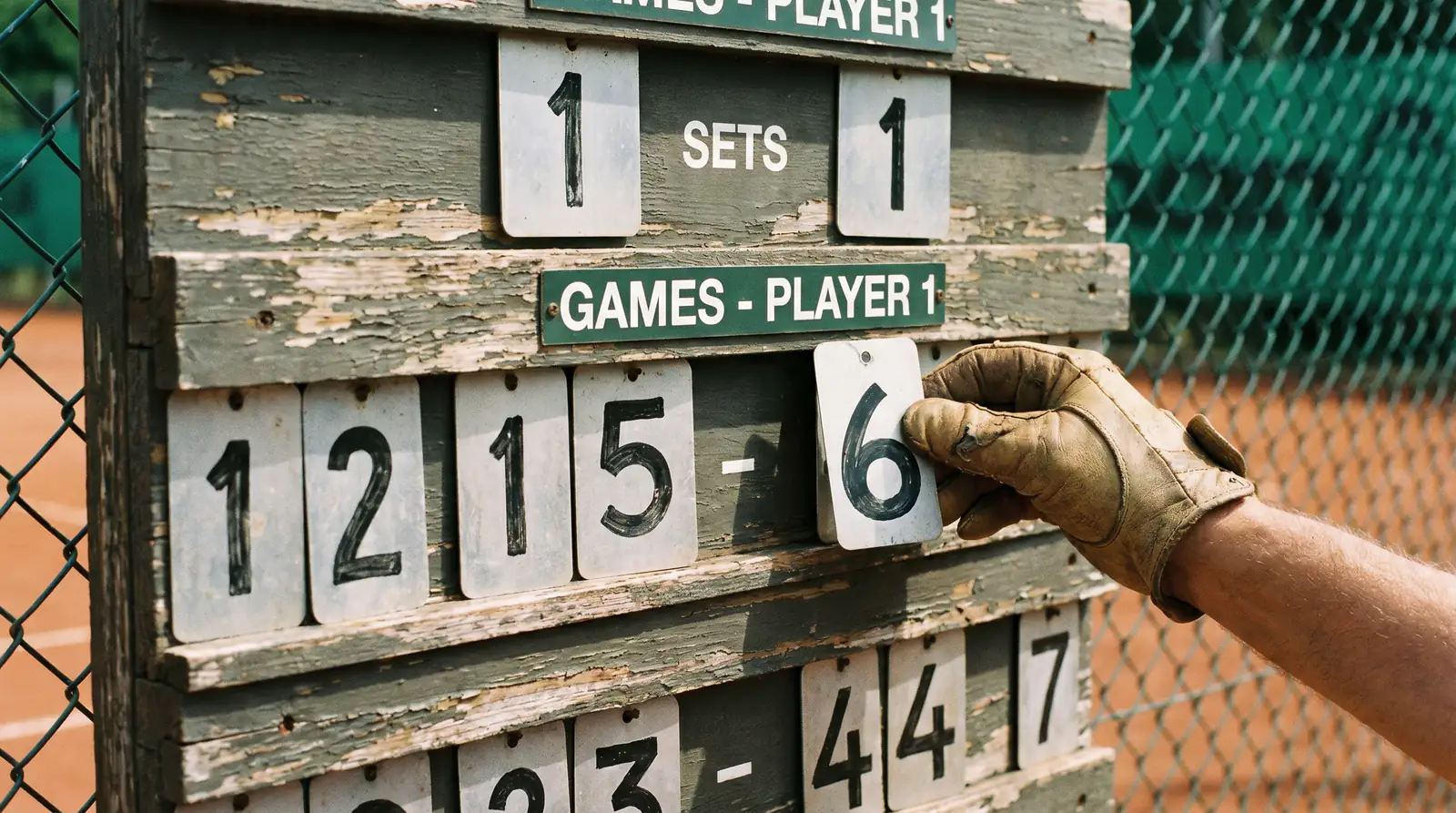 Detailed tennis scoreboard showing game-by-game totals relevant to handicap and over-under markets