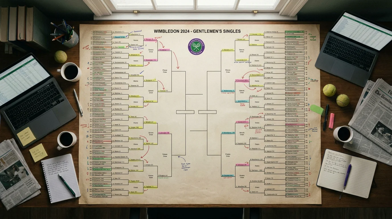 Grand Slam 128-player draw bracket used for outright betting path analysis