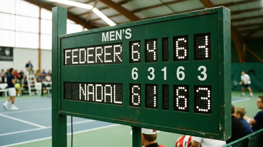 Exact set score odds displayed for tennis set betting predictions