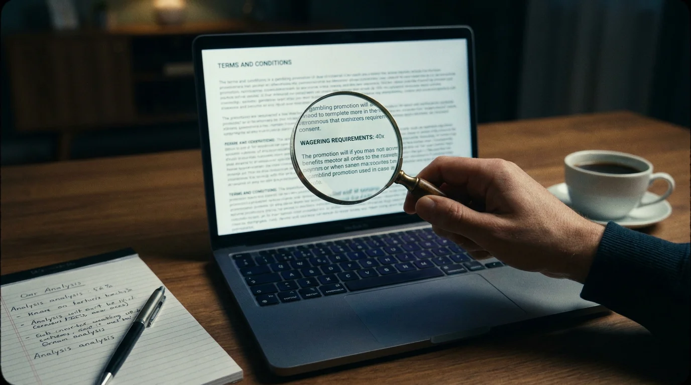 Wagering requirements terms and conditions with minimum odds threshold highlighted