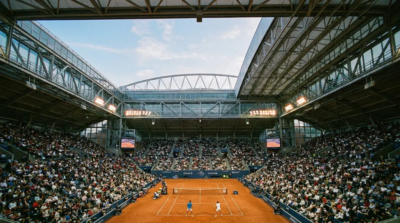 Wimbledon Centre Court roof closing with live odds adjustment shown