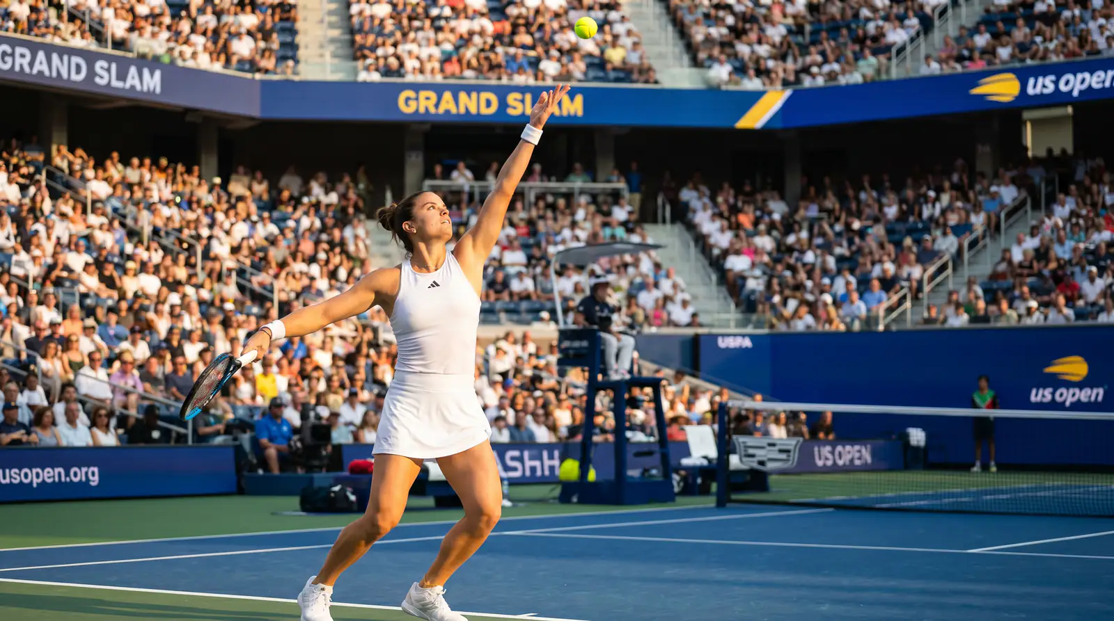 WTA player serve statistics showing declining hold percentage over recent matches