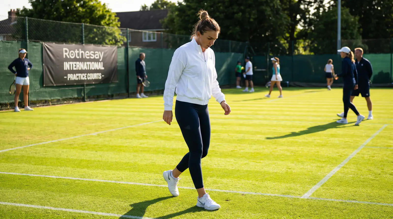 WTA player arriving at Wimbledon with minimal grass court preparation